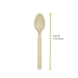 Unwrapped Compostable & Heat Proof Corn - Bamboo Fiber Spoon L:6.2in - 50 pcs Unwrapped Compostable & Heat Proof Corn - Bamboo Fiber Spoon L:6.2in - 50 pcs
